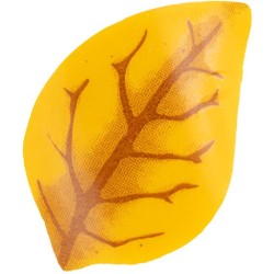 5 Foglie Autunnali 3, 5 cm - Cioccolato Bianco. n1