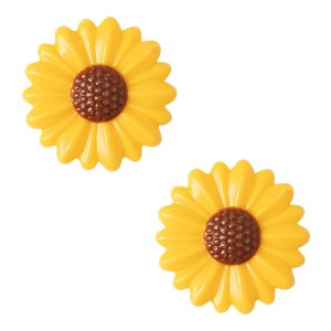 2 Girasoli  3,7 cm - Cioccolato Bianco