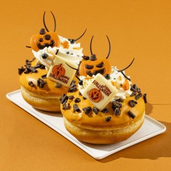 2 zucche di Halloween da 3, 5 cm - Cioccolato. n1