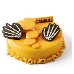 2 mani scheletro 4, 9 cm - Cioccolato. n1