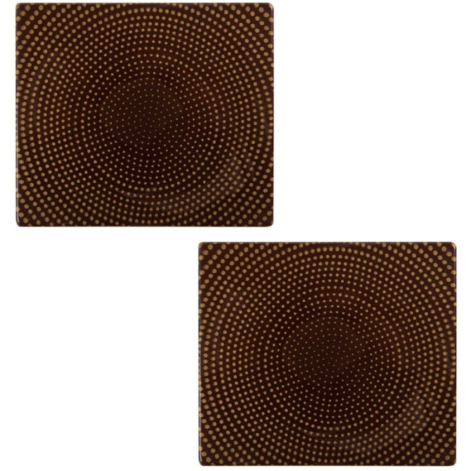 2 Punte per Tronchetto Point Illusion (9 cm)  Cioccolato Fondente 