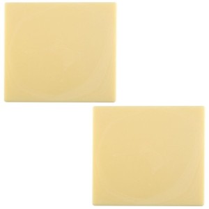 2 estremit del tronchetto di Natale (9 cm) - Cioccolato bianco