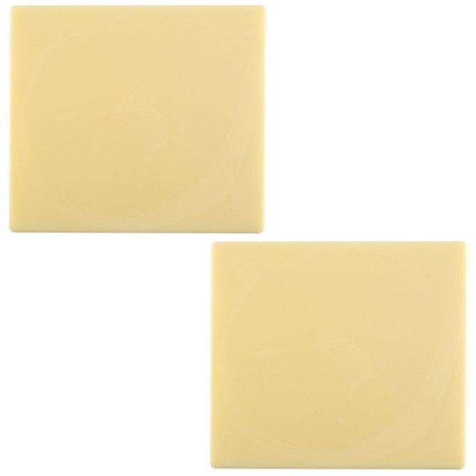 2 estremit del tronchetto di Natale (9 cm) - Cioccolato bianco 