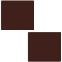 2 estremit del tronchetto di Natale (9 cm) - Cioccolato fondente