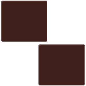 2 estremit del tronchetto di Natale (9 cm) - Cioccolato fondente