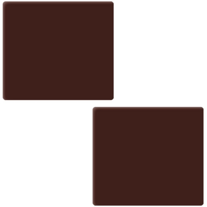 2 estremit del tronchetto di Natale (9 cm) - Cioccolato fondente 