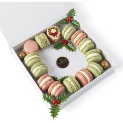 4 ghirlande natalizie (3 cm) - cioccolato bianco. n2