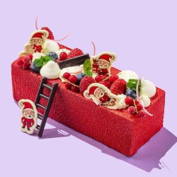 4 Babbi Natale (4, 5 cm) - Cioccolato bianco. n1