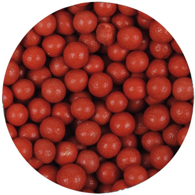 50 g di granella decorativa - Palline di agrifoglio rosso (0, 4 cm) 