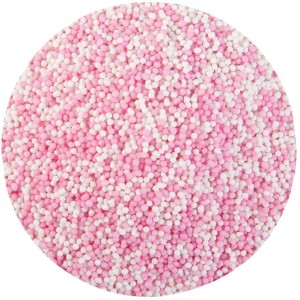 50 g Nonpareils Baby Girl Rosa/Bianco