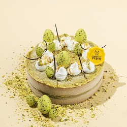 4 uova 3D verde matcha da 3, 8 cm – Cioccolato bianco. n°2