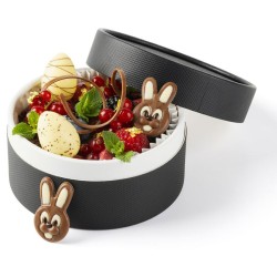 4 conigli con denti (4, 5 cm) � Cioccolato. n�2