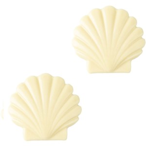 2 conchiglie (6,3 cm) � Cioccolato bianco