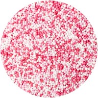 50 g di Nonpareils Fucsia, Rosa e Bianco