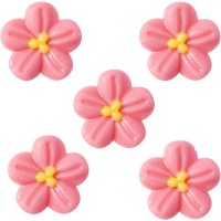5 mini fiori rosa (� 2 cm) � Cioccolato bianco