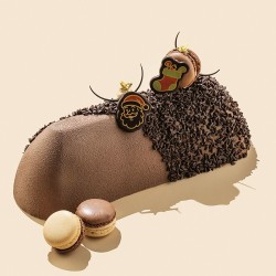 6 statuine natalizie (3, 9 cm) � Cioccolato fondente. n�1