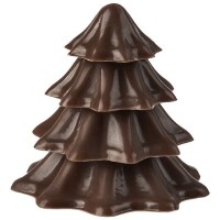 1 Albero di Natale 3D (3 cm) � Cioccolato fondente