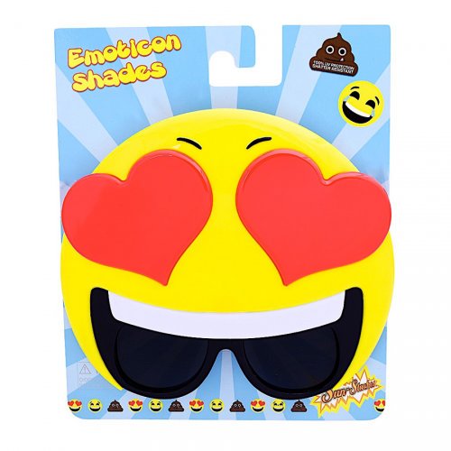 Occhiali da travestimento Emoji Cuori 