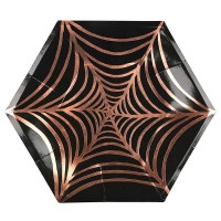 8 Piatti Grandi Ragno Ramato (25 cm)