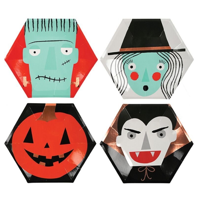 8 Piatti Halloween Band (26 cm) 