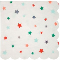 16 Tovaglioli Stella di Natale