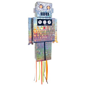 Pull Pinata Robot - Iridescente