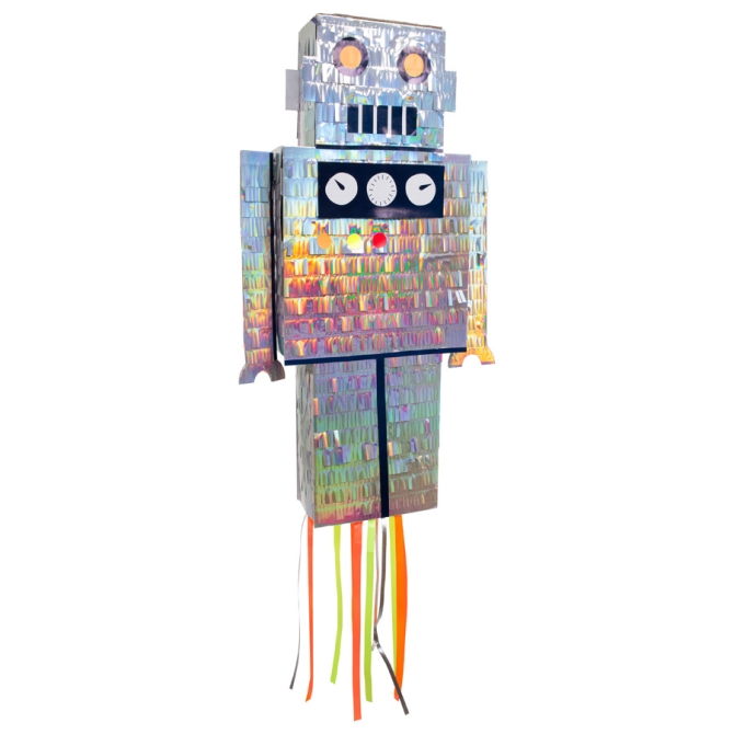 Pull Pinata Robot - Iridescente 