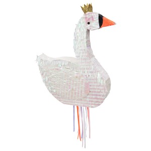 Pull Pinata Cigno Iridato (45 cm) - Da dispiegare