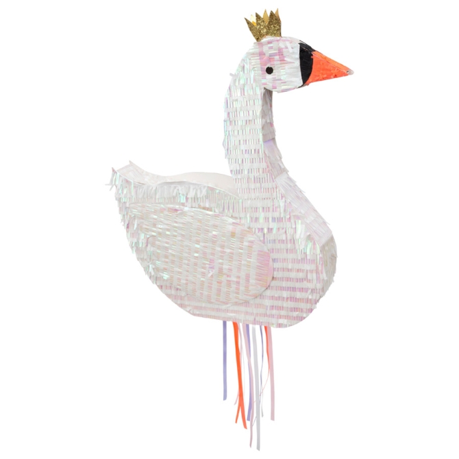 Pull Pinata Cigno Iridato (45 cm) - Da dispiegare 