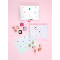 Timbro Calendario dell Avvento - Unicorno. n2
