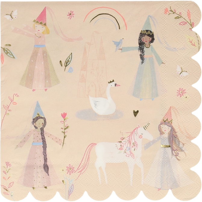 16 Tovaglioli Principessa Magica 