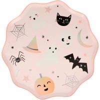 8 Piatti Halloween Pastello