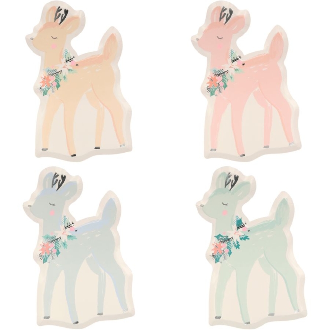 8 Piatti Renne Pastel 
