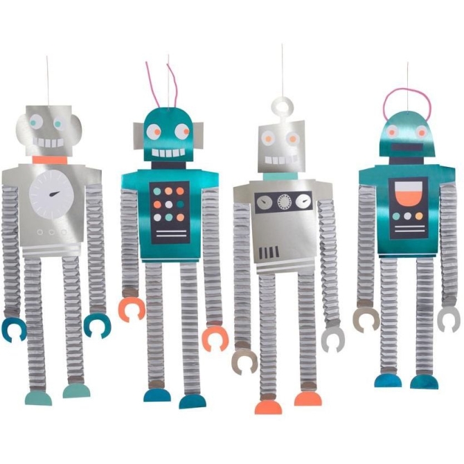 4 Decorazioni robotiche a forma di nido d ape gigante 