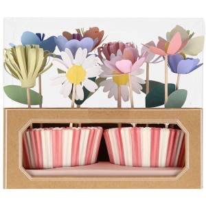 Kit per cupcake 24 scatole di fiori
