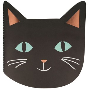 Libro da disegno con adesivi per gatti di Halloween