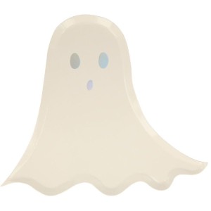 8 piatti fantasma di Halloween iridescenti