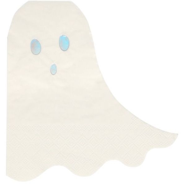 16 Asciugamani fantasma di Halloween iridescenti 