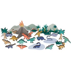 Calendario dell'Avvento Dinosauri - Legno