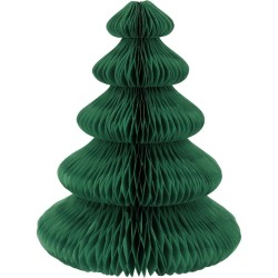 Set di 10 decorazioni da tavola in abete da dispiegare - Verde / Bianco. n°2