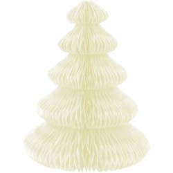 Set di 10 decorazioni da tavola in abete da dispiegare - Verde / Bianco. n°5