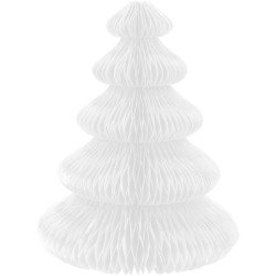 Set di 10 decorazioni da tavola in abete da dispiegare - Verde / Bianco. n°6