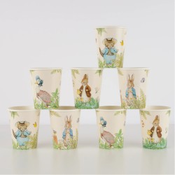 8 Bicchieri Peter Coniglio Nel Giardino. n°2