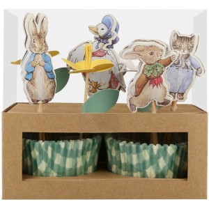 Kit 24 scatole e decorazioni Peter Rabbit in giardino