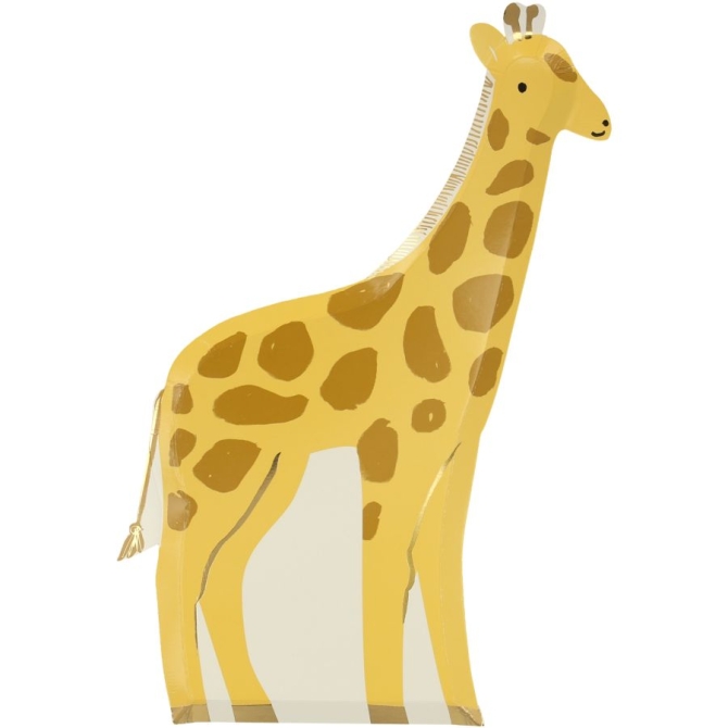 8 Piatti di animali selvatici - Giraffa 
