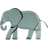 8 piatti di animali selvatici - Elefante