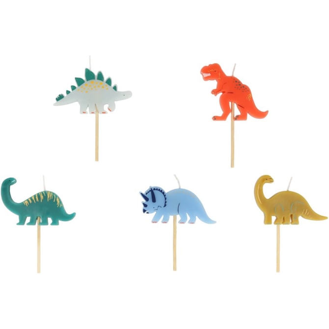 5 candele - Regno dei dinosauri 