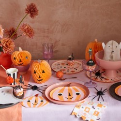 Kit di 24 decorazioni e pirottini per cupcake Happy Halloween. n3
