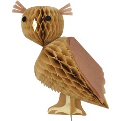 Set di 3 Decorazioni Gufi Magici a Nido d Ape. n°1