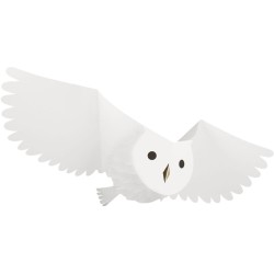 Set di 3 Decorazioni Gufi Magici a Nido d Ape. n°2